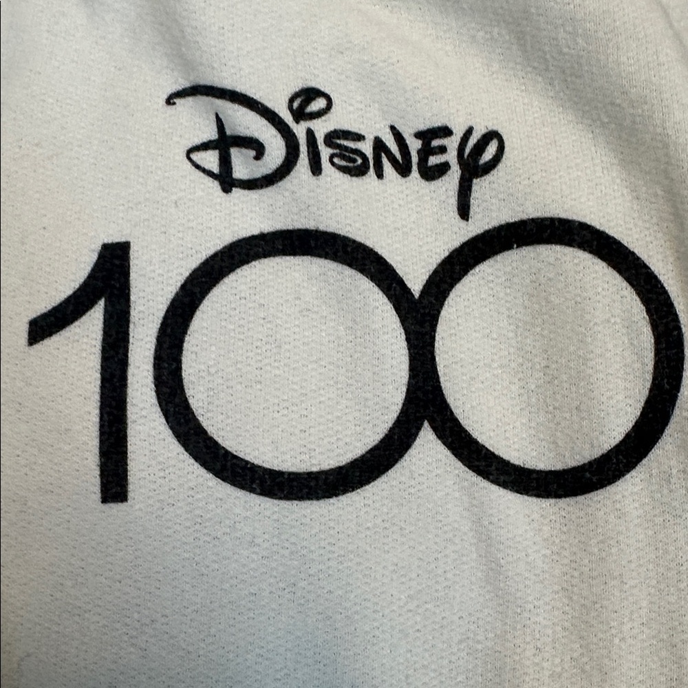 Disney 100 White Joggers with Colorful Character Panels size Xs 1 - Picture 2 of 10